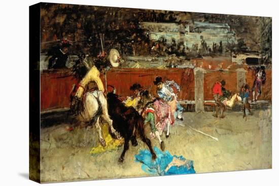 Scene of Bullfight-Fortuny y Marsal Mariano-Stretched Canvas