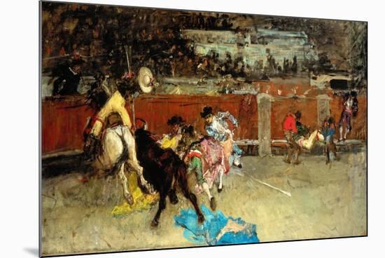 Scene of Bullfight-Fortuny y Marsal Mariano-Mounted Giclee Print