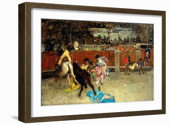 Scene of Bullfight-Fortuny y Marsal Mariano-Framed Giclee Print