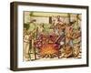 Scene of Cannibalism, from "Americae Tertia Pars...", 1592-Theodor de Bry-Framed Giclee Print