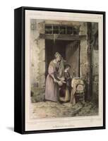 Scene of Cholera, Engraved by Julien, 1832-Francois Bouchot-Framed Stretched Canvas