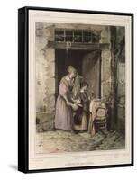 Scene of Cholera, Engraved by Julien, 1832-Francois Bouchot-Framed Stretched Canvas