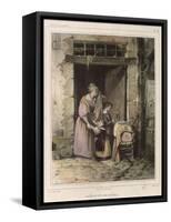 Scene of Cholera, Engraved by Julien, 1832-Francois Bouchot-Framed Stretched Canvas