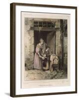 Scene of Cholera, Engraved by Julien, 1832-Francois Bouchot-Framed Giclee Print