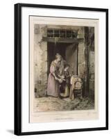 Scene of Cholera, Engraved by Julien, 1832-Francois Bouchot-Framed Giclee Print