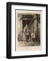 Scene of Cholera, Engraved by Julien, 1832-Francois Bouchot-Framed Giclee Print