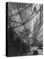 Scene of Construction of Graf Zeppelin at Fabrication Plant-null-Stretched Canvas