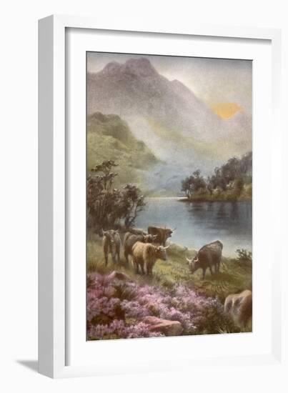 Scene of Countryside in Scotland-null-Framed Giclee Print