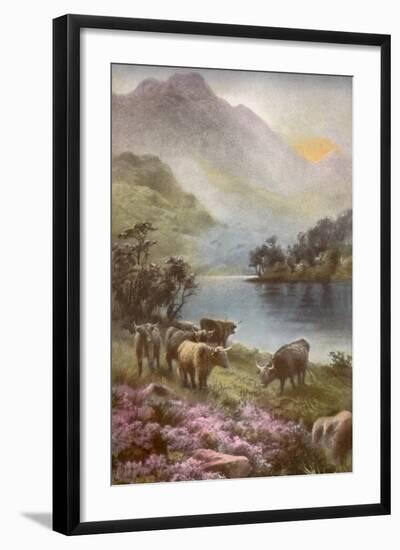 Scene of Countryside in Scotland-null-Framed Giclee Print