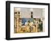 Scene of Courtly Life, Miniature from Guiron Le Courtois, France 14th Century-null-Framed Giclee Print
