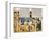 Scene of Courtly Life, Miniature from Guiron Le Courtois, France 14th Century-null-Framed Giclee Print