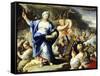 Scene of Dancing and Singing, from Song of Miriam-Luca Giordano-Framed Stretched Canvas