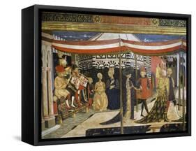 Scene of Dancing-Giovanni Di Ser Giovanni-Framed Stretched Canvas