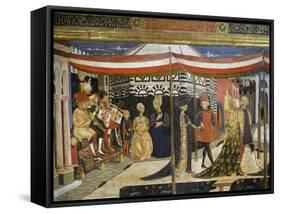 Scene of Dancing-Giovanni Di Ser Giovanni-Framed Stretched Canvas