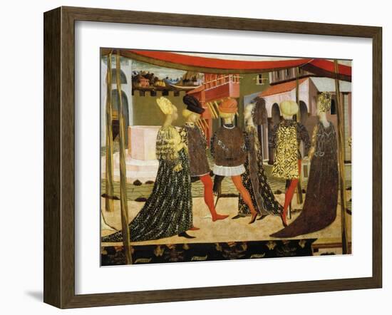 Scene of Dancing-Giovanni Di Ser Giovanni-Framed Giclee Print