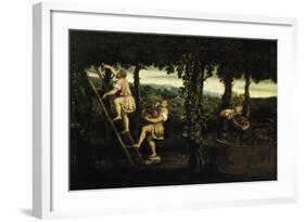 Scene of Grape Harvest-Paris Bordone-Framed Giclee Print