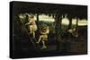 Scene of Grape Harvest-Paris Bordone-Stretched Canvas