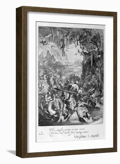 Scene of Hell, 1655-Michel de Marolles-Framed Giclee Print