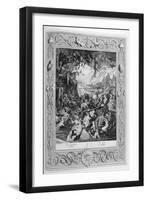 Scene of Hell, 1733-Bernard Picart-Framed Giclee Print