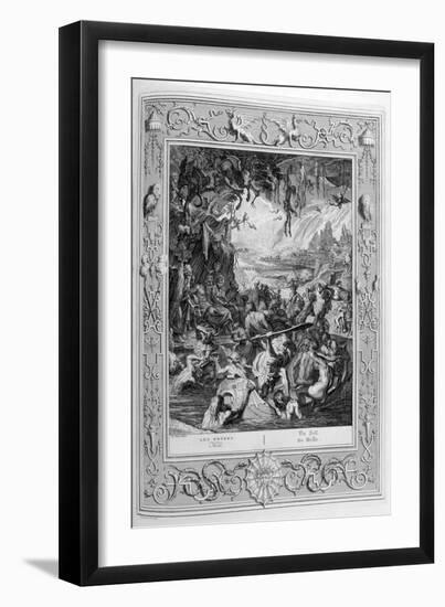 Scene of Hell, 1733-Bernard Picart-Framed Giclee Print