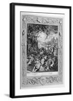 Scene of Hell, 1733-Bernard Picart-Framed Giclee Print