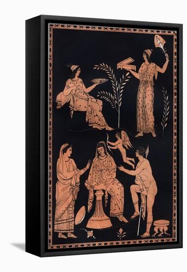 Scene of Initiation into the Eleusinian Mysteries-Stefano Bianchetti-Framed Stretched Canvas