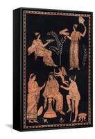 Scene of Initiation into the Eleusinian Mysteries-Stefano Bianchetti-Framed Stretched Canvas