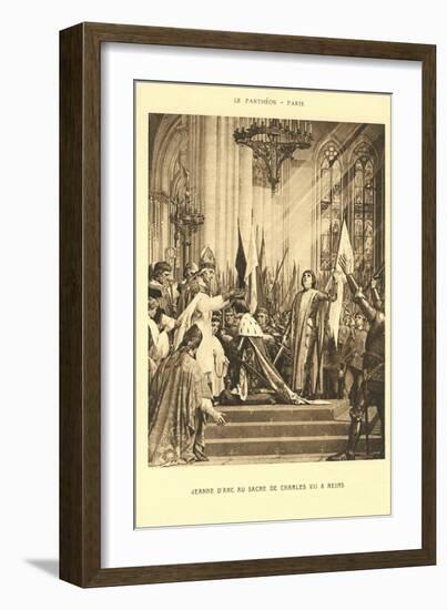 Scene of Jeanne d'Arc at the Pantheon, Paris-null-Framed Art Print