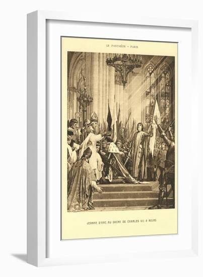 Scene of Jeanne d'Arc at the Pantheon, Paris-null-Framed Art Print