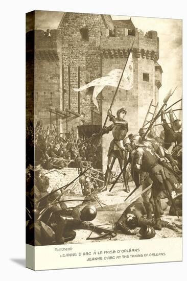 Scene of Jeanne d'Arc in Battle-null-Stretched Canvas