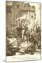 Scene of Jeanne d'Arc in Battle-null-Mounted Art Print