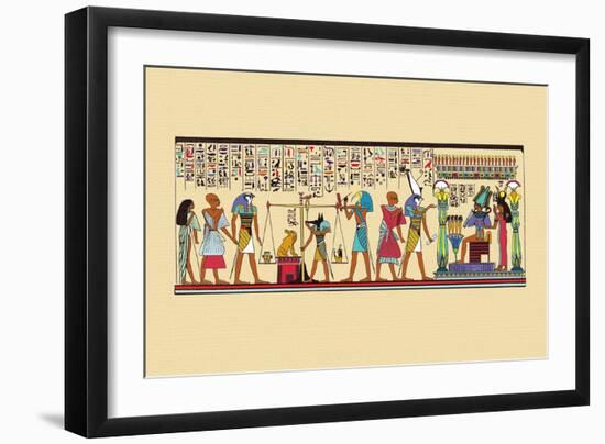 Scene of Judgment in the Hall of Two Truths-J. Gardner Wilkinson-Framed Art Print