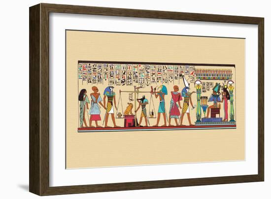 Scene of Judgment in the Hall of Two Truths-J. Gardner Wilkinson-Framed Art Print