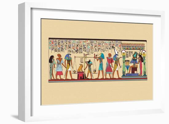 Scene of Judgment in the Hall of Two Truths-J. Gardner Wilkinson-Framed Art Print