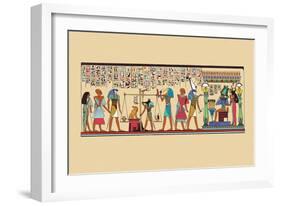 Scene of Judgment in the Hall of Two Truths-J. Gardner Wilkinson-Framed Art Print