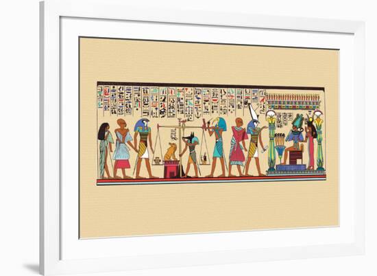 Scene of Judgment in the Hall of Two Truths-J. Gardner Wilkinson-Framed Art Print