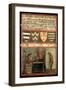 Scene of Justice with Four Coats of Arms, 1273-null-Framed Giclee Print