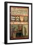 Scene of Justice with Four Coats of Arms, 1273-null-Framed Giclee Print