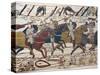 Scene of Knights in Battle, Detail from Bayeux Tapestry or Tapestry of Queen Matilda, France-null-Stretched Canvas