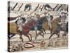 Scene of Knights in Battle, Detail from Bayeux Tapestry or Tapestry of Queen Matilda, France-null-Stretched Canvas