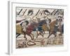 Scene of Knights in Battle, Detail from Bayeux Tapestry or Tapestry of Queen Matilda, France-null-Framed Giclee Print