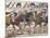 Scene of Knights in Battle, Detail from Bayeux Tapestry or Tapestry of Queen Matilda, France-null-Mounted Giclee Print