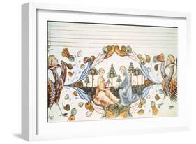 Scene of Love, Miniature from Italian Musical Songs,Tacuinum Sanitati-null-Framed Giclee Print