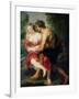 Scene of Love Or, the Gallant Conversation-Peter Paul Rubens-Framed Giclee Print