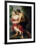 Scene of Love Or, the Gallant Conversation-Peter Paul Rubens-Framed Giclee Print