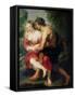 Scene of Love Or, the Gallant Conversation-Peter Paul Rubens-Framed Stretched Canvas