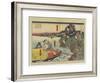 Scene of Namishichi Committing Suicide from the Story Oguri Gaiden, 1847-1852-Utagawa Kunisada-Framed Giclee Print
