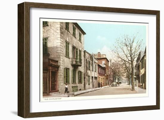 Scene of Old Charleston, South Carolina-null-Framed Art Print