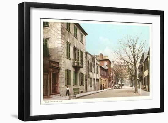 Scene of Old Charleston, South Carolina-null-Framed Art Print