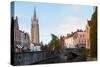 Scene of Old Town, Bruges-neirfy-Stretched Canvas